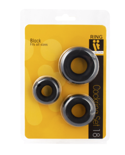 Ring It No. 18 Cockring Set Zwart