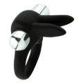 Lovetoy Duosense Vibrating Rabbit Cockring Zwart