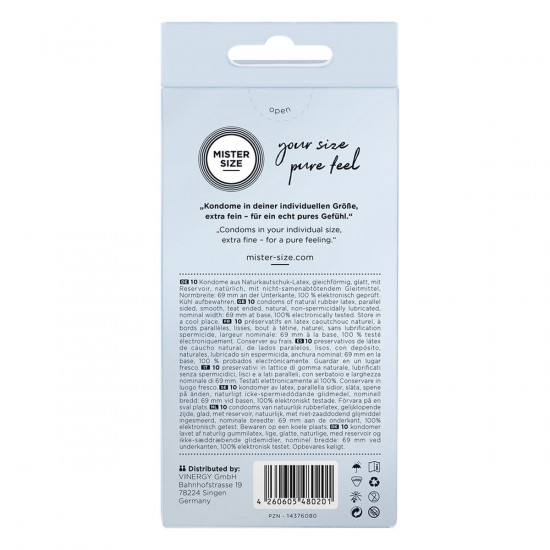 Mister Size Condooms 10 Stuks Maat 69
