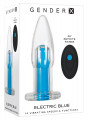 Gender X Electric Blue Buttplug Transparant
