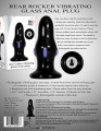 Adam & Eve Rear Rocker Vibrating Glass Buttplug Zwart