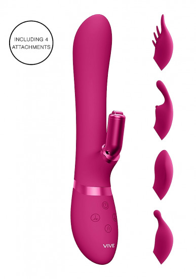Vive Chou Silicone Vibrating G-Spot Rabbit, Roze