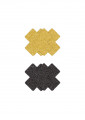 Pretty Pasties Glitter Kruis Zwart/Goud