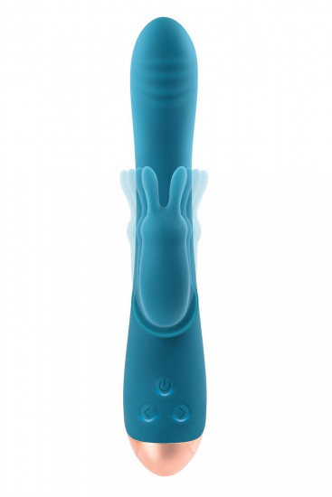 Shimmy And Shake Velvet Rabbit Vibrator turquoise