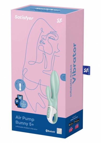 Satisfyer Air Pump Bunny 5 Opblaasbare Vibrator Mint