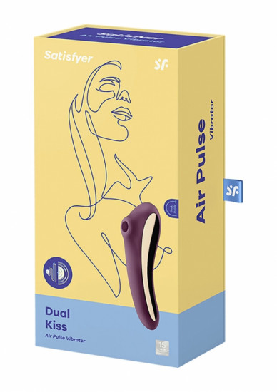 Satisfyer Dual Kiss Air Pulse Vibrator Rood