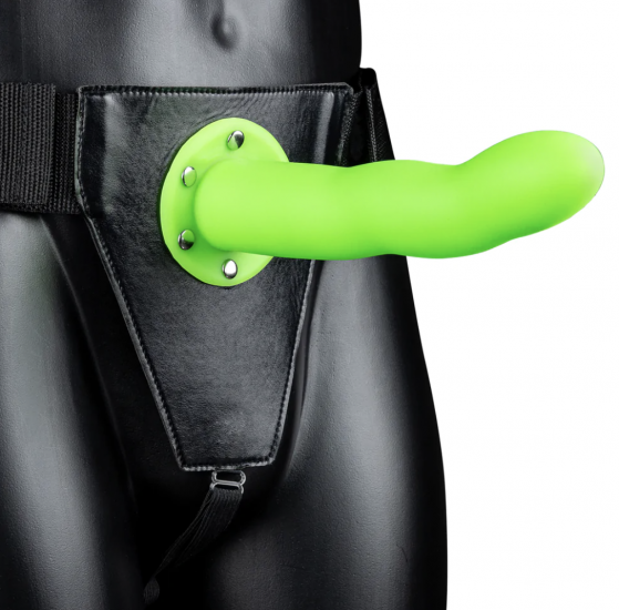 Ouch! Hollow Strap-On Curved Glow In The Dark