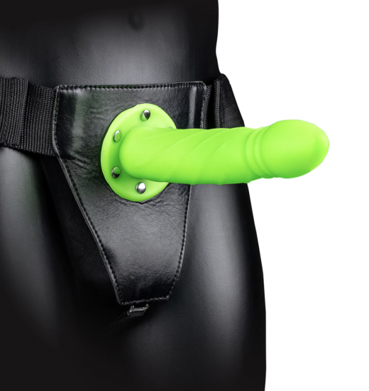 Ouch! Hollow Strap-On Twisted Glow In The Dark
