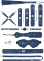 Ouch! Denim Bondage Kit Blauw