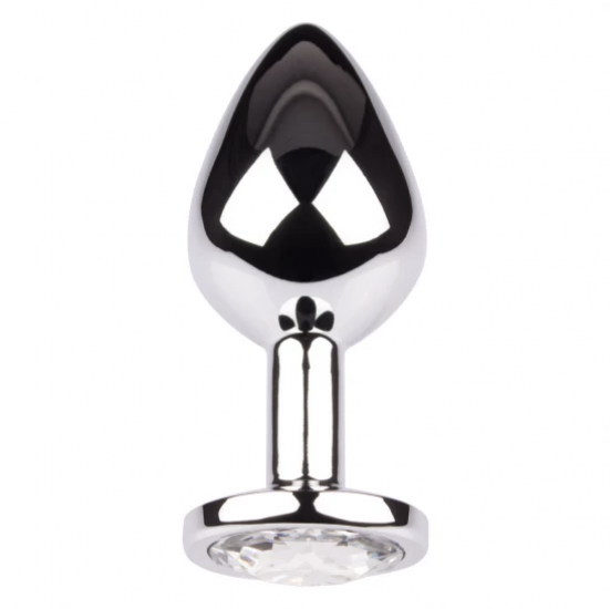 Plug It Strass Buttplug Large Zilver