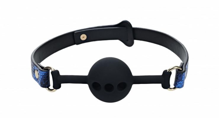 Ouch! Florence Siliconen ball Gag Blauw