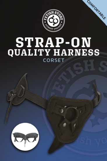 Fetish Store Strap-On Corset Harness Zwart