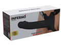Inferno Hollow Penis Strap-On 18 Cm Zwart