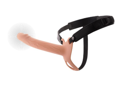 Inferno Vibrating Hollow Penis Strap-On 20 Cm Blank