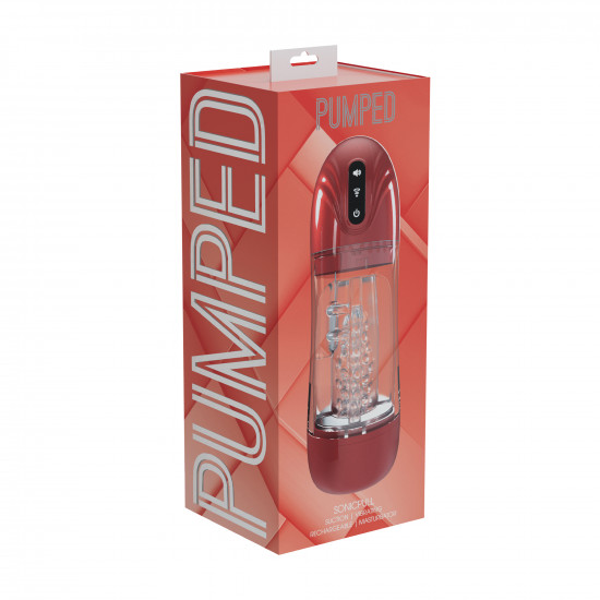 Pumped Sonicpull Masturbator Pump Metallic Red