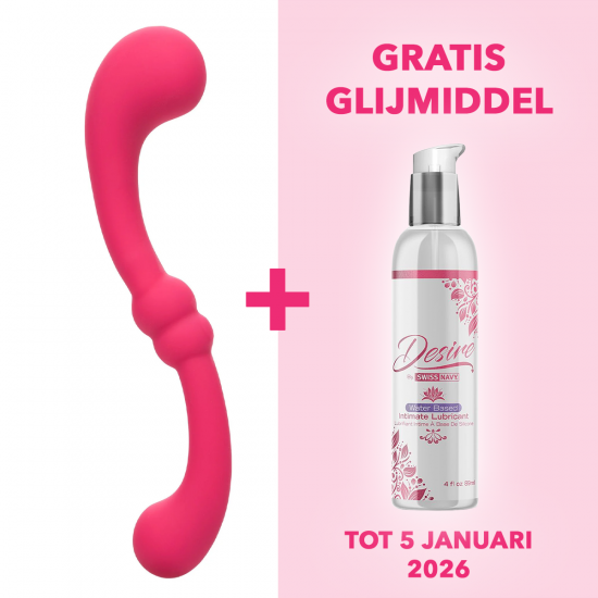 Pretty Little Wands Curvy Dubbele Vibrator Roze