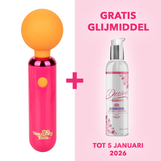 Naughty Bits Home Cumming Queen Massage Vibrator Roze/Oranje