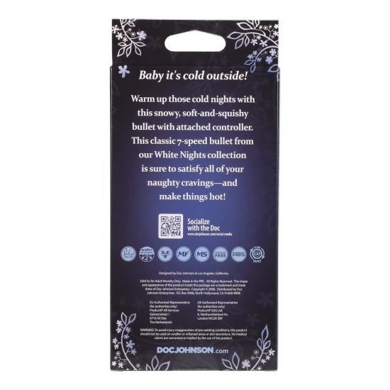 Doc Johnson White Nights Bullet And Controller Wit