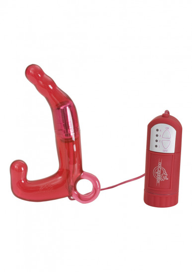 Doc Johnson Mens Pleasure P-Spot Vibrator Rood