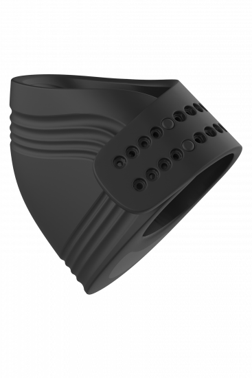 Ramrod Adjustable Vibrerende Cockring Met Afstandbediening Zwart