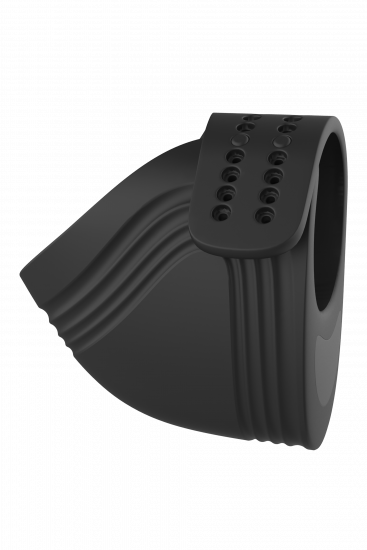 Ramrod Adjustable Vibrerende Cockring Met Afstandbediening Zwart