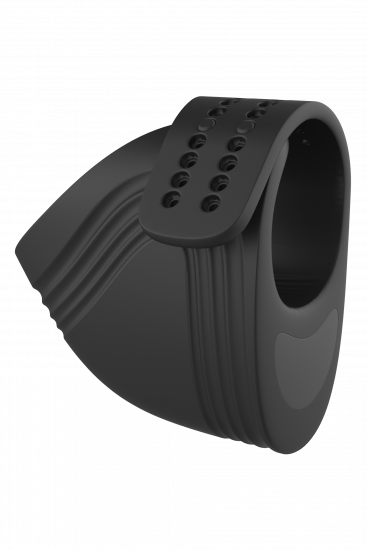 Ramrod Adjustable Vibrerende Cockring Met Afstandbediening Zwart