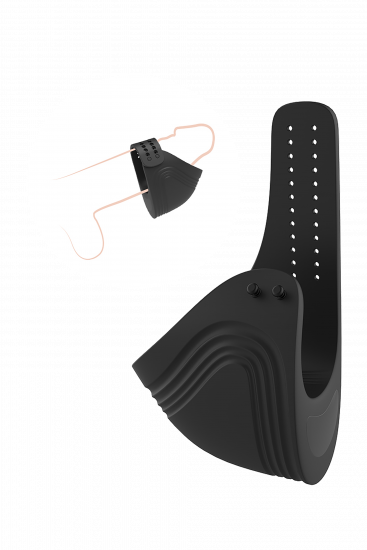 Ramrod Adjustable Vibrerende Cockring Met Afstandbediening Zwart