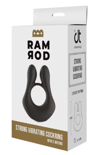 Ramrod Strong Vibrerende Cockring Zwart