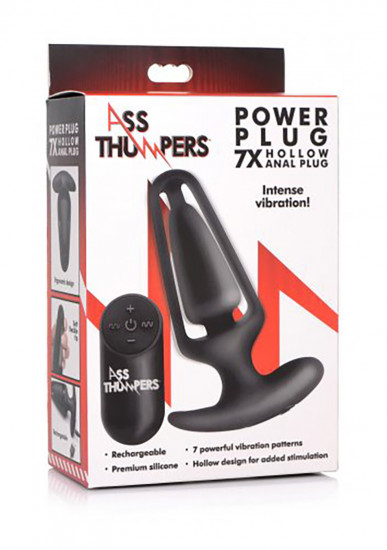 Ass Thumpers 7x Hollow Buttplug Zwart