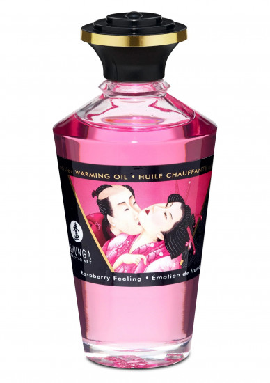 Shunga - Aphrodisiac Verwarmende Olie - Raspberry - 100 ml