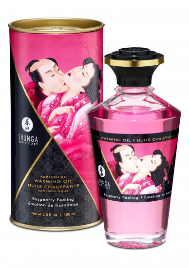 Shunga - Aphrodisiac Verwarmende Olie - Raspberry - 100 ml