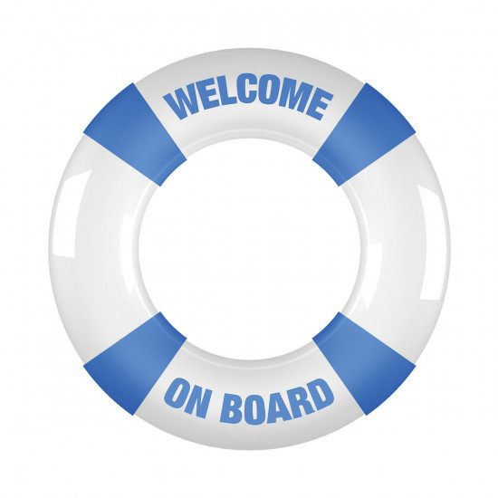 Welcome On Board Cockring Wit
