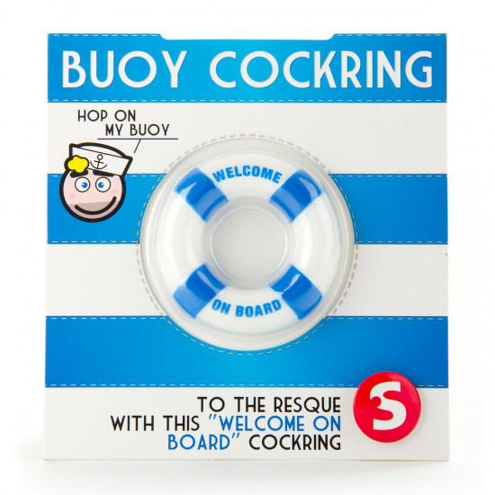 Welcome On Board Cockring Wit