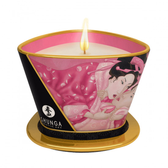 Shunga Candle - Rose Aphrodisia - Massage Kaars - 170 ml