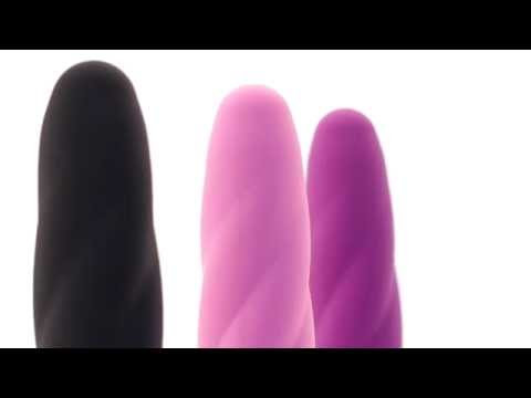 Silicone Twist Vibrator Zwart