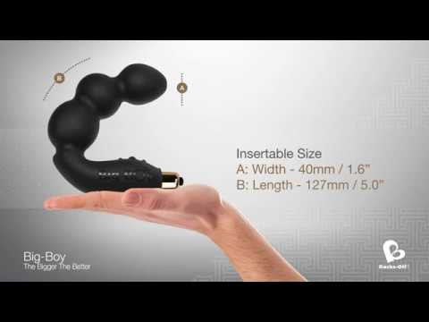Rocks-Off Big-Boy Anaal Vibrator Zwart