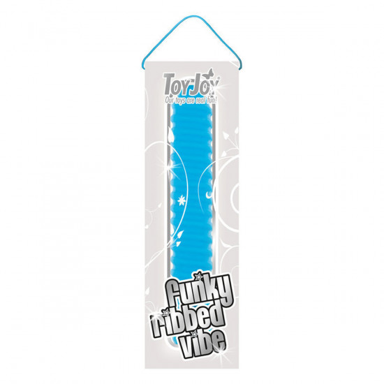 Funky Ribbed Vibe Vibrator Blue