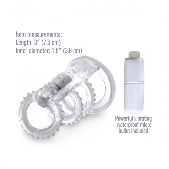 Fantasy X-tensions Vibrating Cock Cage Transparant