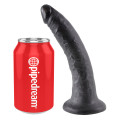 King Cock 7 Inch Dildo Zwart