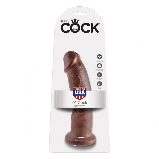 King Cock 9 Inch Dildo Bruin