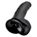 King Cock 9 Inch Cock with Balls Dildo Zwart