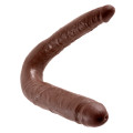 King Cock U-Shaped Large Double Trouble Dildo Bruin