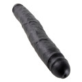 King Cock 12 Inch Slim Double Dildo Zwart