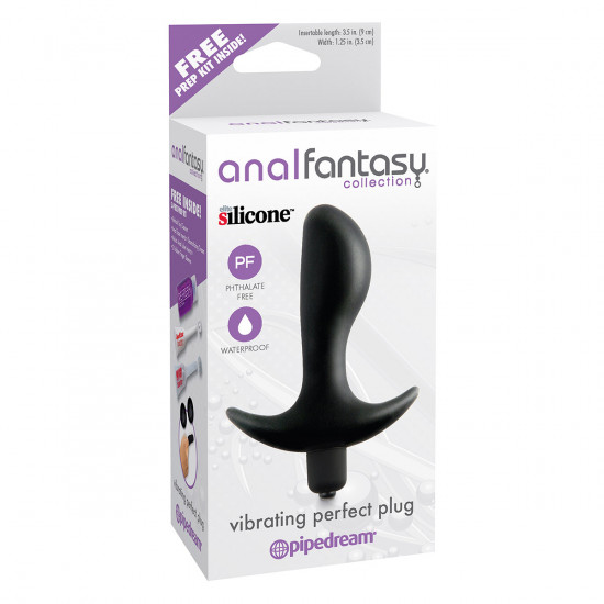 Vibrating Perfect Plug Anaal Vibrator Zwart