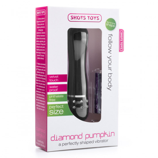 Shots Toys Diamond Pumpkin Mini Vibrator Zwart