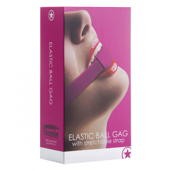 Ouch! Elastic Ball Gag Roze