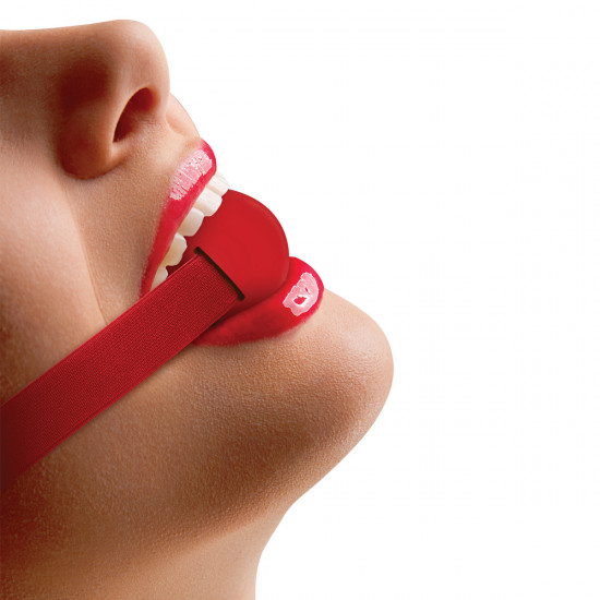 Ouch! Elastic Ball Gag Rood