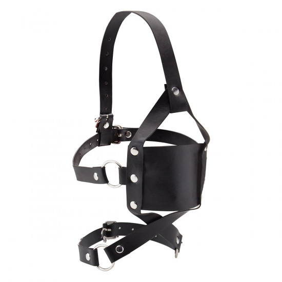 Ouch! Leather Mouth Gag Zwart