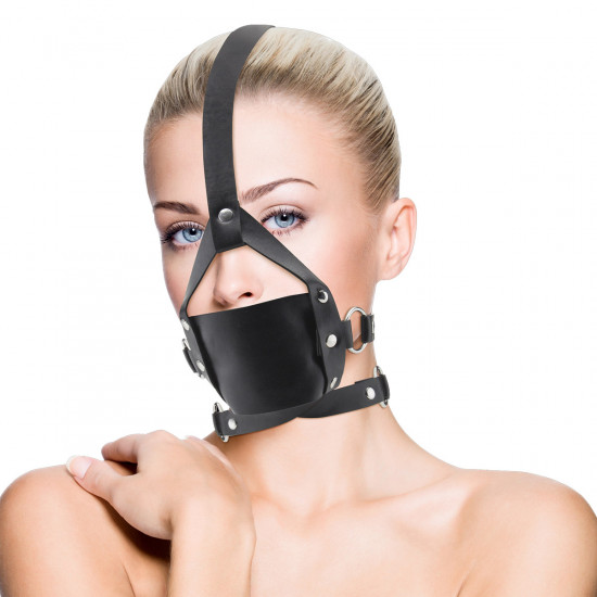 Ouch! Leather Mouth Gag Zwart