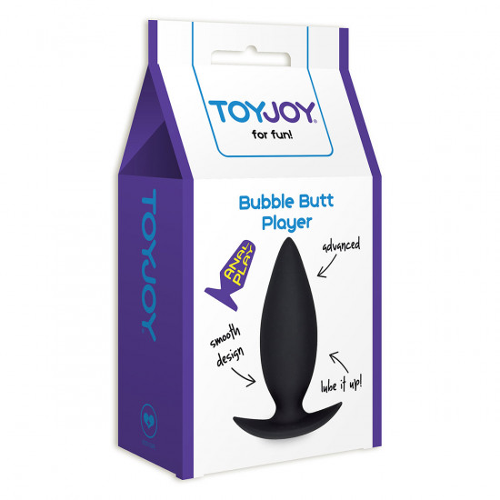Bubble Butt Player Advanced Buttplug Zwart Medium